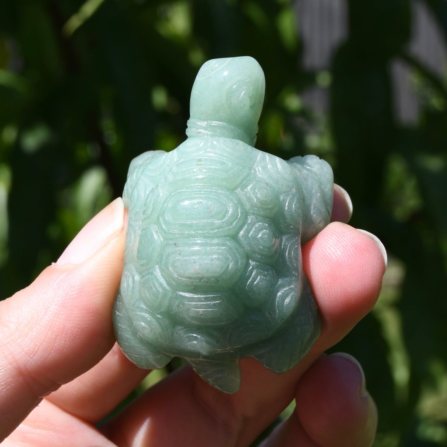 2in Green Aventurine Carved Crystal Turtle