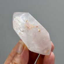 Load image into Gallery viewer, Pink Lithium Golden Healer Quartz Crystal
