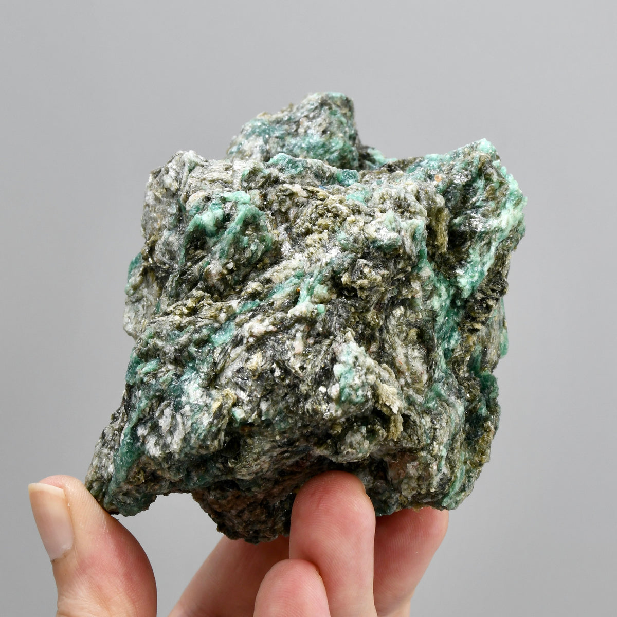 4in 1lb Raw Genuine Emerald Gemstone Crystal Cluster, Zimbabwe Caspar