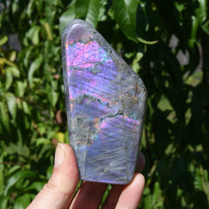 Purple Labradorite Crystal Freeform Tower