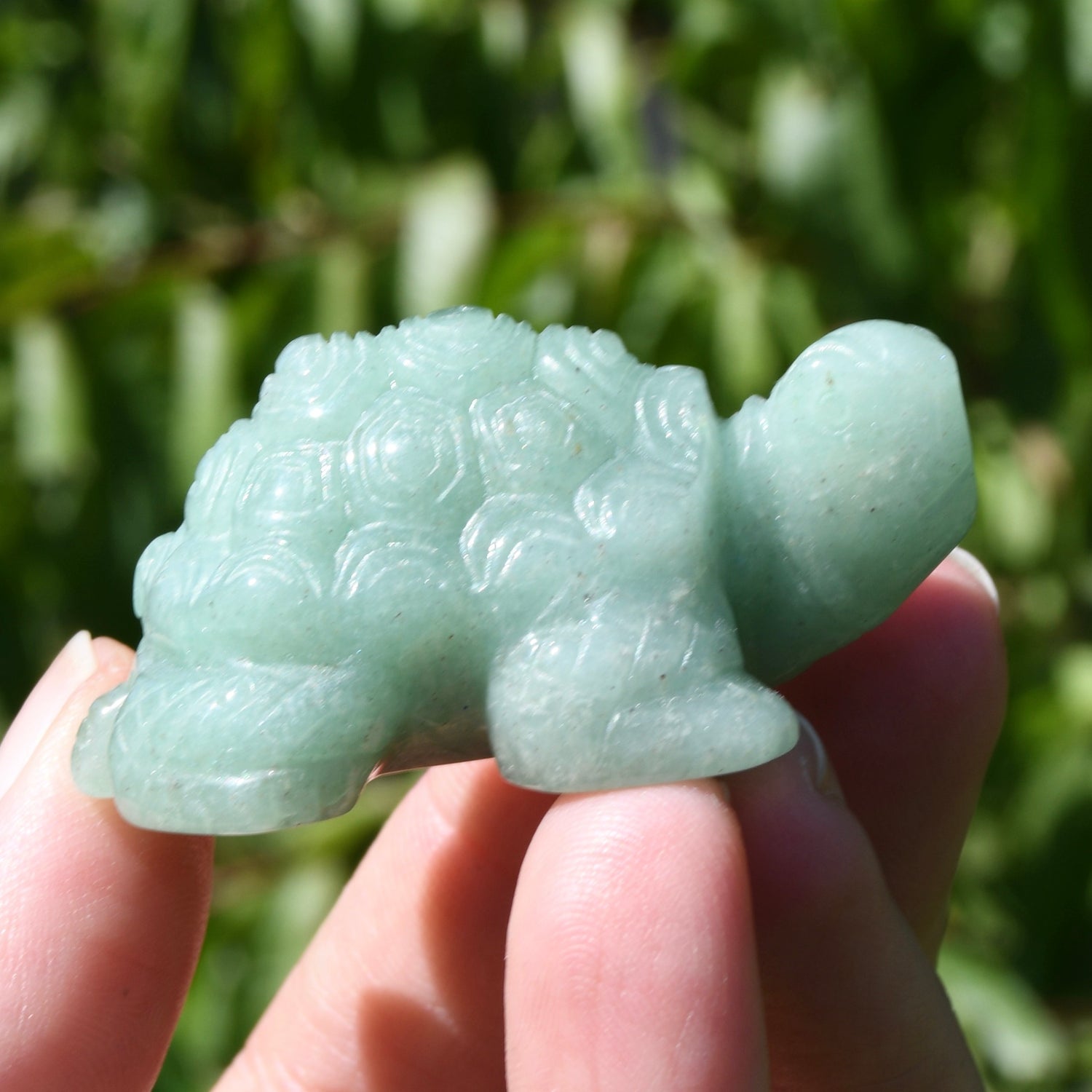 2in Green Aventurine Carved Crystal Turtle