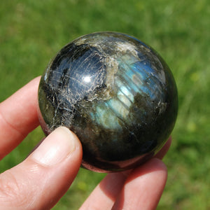 Blue Green Labradorite Crystal Sphere