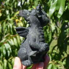 Load image into Gallery viewer, Serpentine Carved Crystal Dragon
