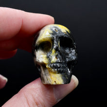 Load image into Gallery viewer, Bumblebee Jasper Carved Crystal Skull, Indonesia

