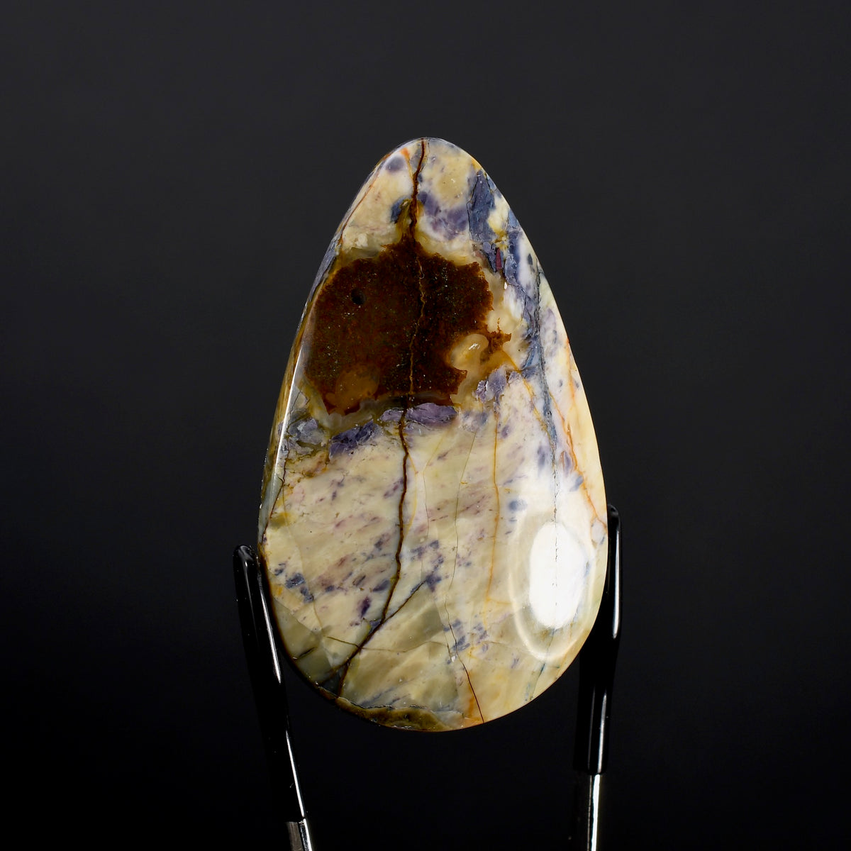 Purple Brecciated Jasper Cabochon