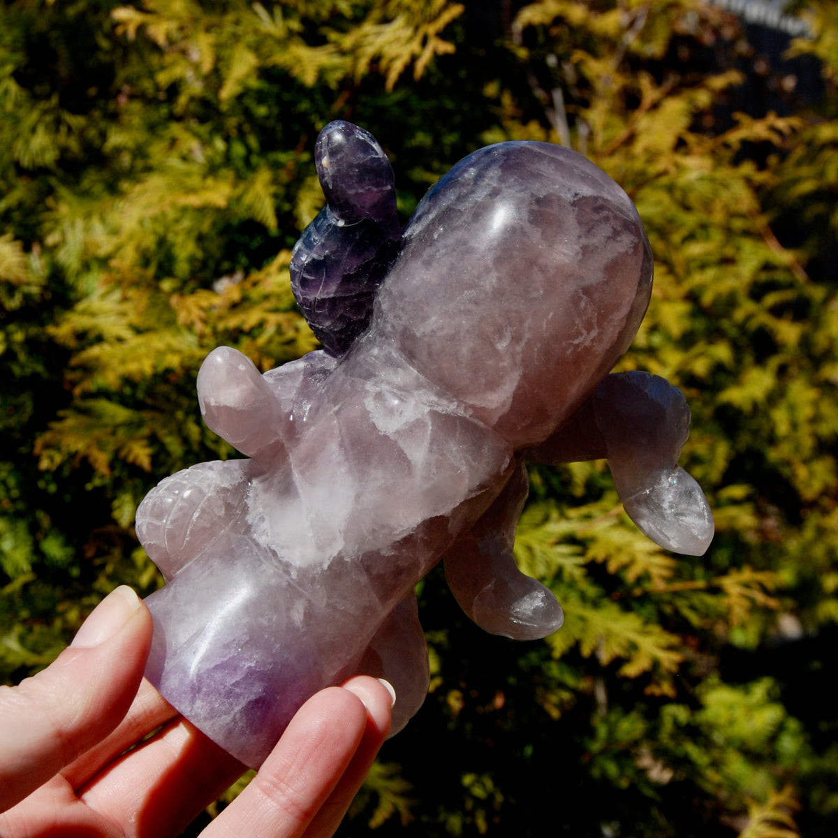 Purple Blue Fluorite Crystal Octopus