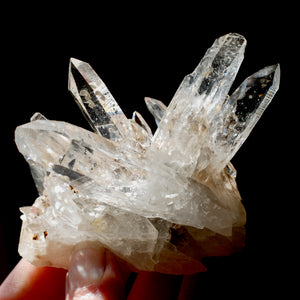 Isis Face Tantric Twin Soulmate Colombian Lemurian Seed Crystal Cluster, Optical Quartz, Boyaca, Colombia