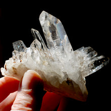 Load image into Gallery viewer, Isis Face Tantric Twin Soulmate Colombian Lemurian Seed Crystal Cluster, Optical Quartz, Boyaca, Colombia
