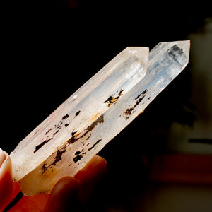 Colombian Blue Smoke Lemurian Quartz Crystal