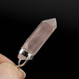 Teacher Student Pink Lithium Lemurian Seed Crystal Dreamsicle Pendant for Necklace