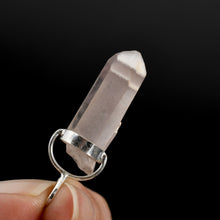 Load image into Gallery viewer, Teacher Student Pink Lithium Lemurian Seed Crystal Dreamsicle Pendant for Necklace
