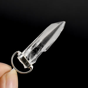 White Light Lemurian Seed Crystal Laser Pendant for Necklace