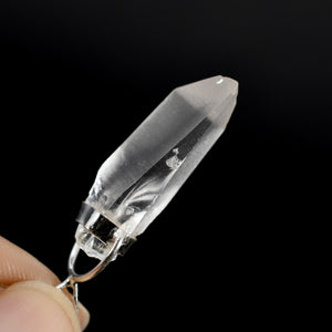 White Light Lemurian Seed Crystal Laser Pendant for Necklace