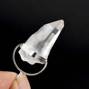 Cosmic Tessin Habit Lemurian Seed Quartz Crystal Laser Pendant for Necklace