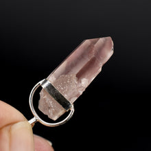 Load image into Gallery viewer, Inner Child Pink Lithium Lemurian Seed Crystal Pendant for Necklace, Brazil
