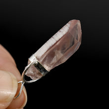 Load image into Gallery viewer, Inner Child Pink Lithium Lemurian Seed Crystal Pendant for Necklace, Brazil
