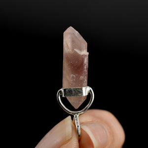 DT Pink Lithium Lemurian Seed Crystal Starbrary Pendant for Necklace, Brazil