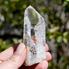 Load image into Gallery viewer, Isis Face Devic Temple Colombian Lemurian Quartz Crystal Inclusions Rainbows
