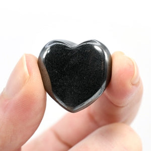 Hematite Crystal Heart Shaped Palm Stone