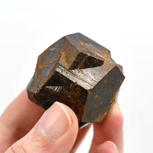 Load image into Gallery viewer, Pyrite Iron Cross Twin Goethite Pseudomorph Crystal
