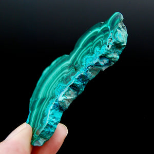 3in 46g Malachite Chrysocolla Crystal Slab Slice, Congo mc4