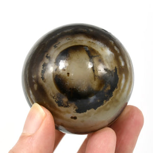 2in 220g Sulemani Eye of Shiva Banded Sardonyx Crystal Sphere, India