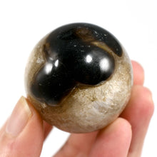 Load image into Gallery viewer, Sulemani Eye of Shiva Banded Sardonyx Crystal Sphere

