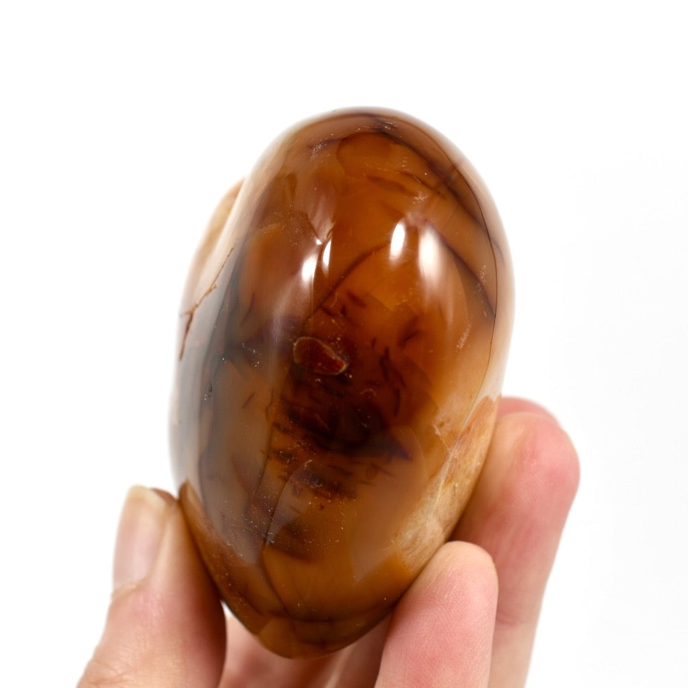 Carnelian Agate Crystal Heart