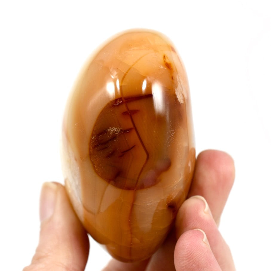 Carnelian Agate Crystal Heart