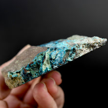 Load image into Gallery viewer, Chrysocolla Shattuckite Copper Crystal Slab
