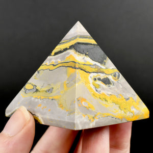 Bumblebee Jasper Crystal Pyramid