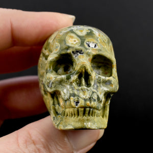 Rhyolite Rainforest Jasper Crystal Skull
