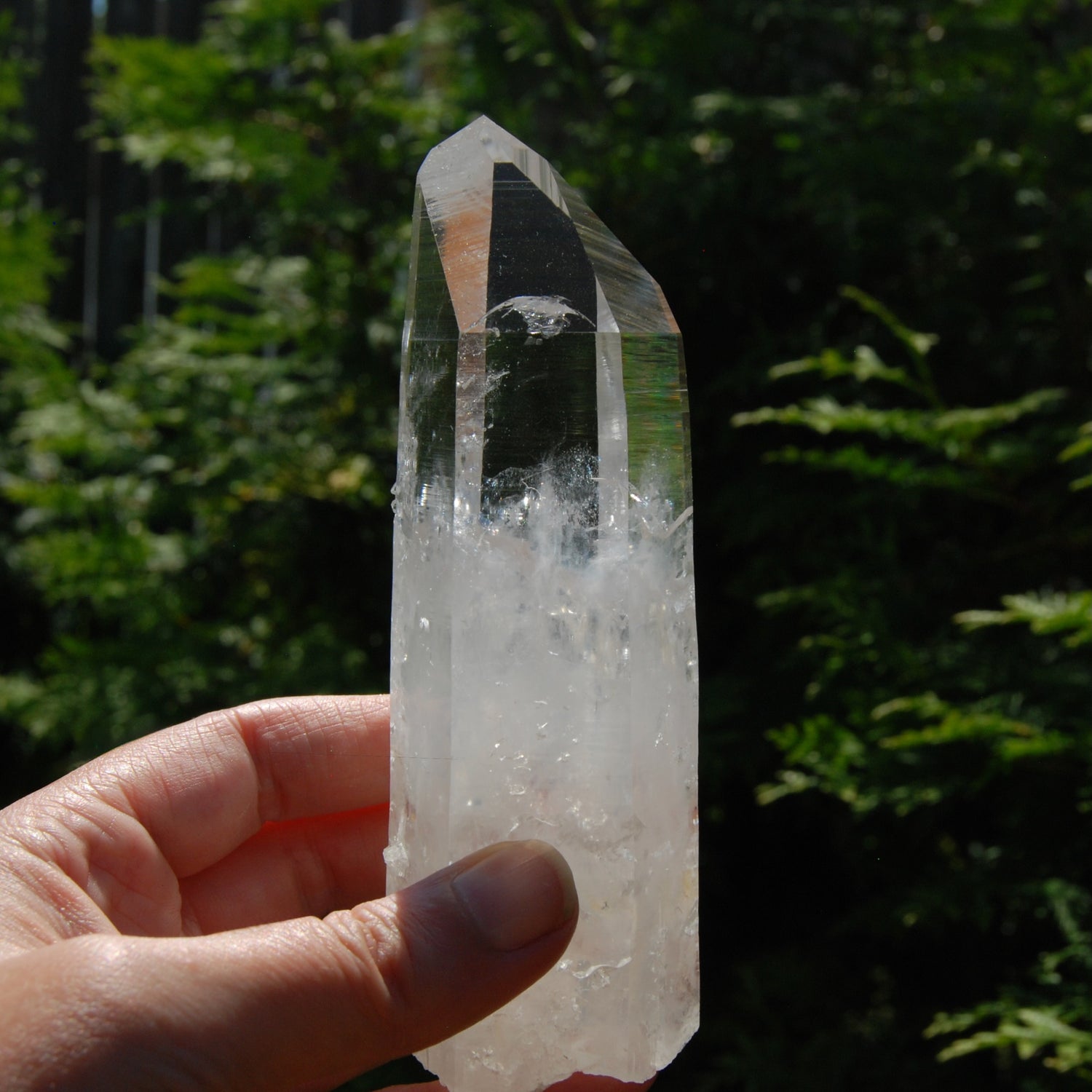 5.5in 345g Large Colombian Blue Smoke Lemurian Crystal, Santander, Colombia