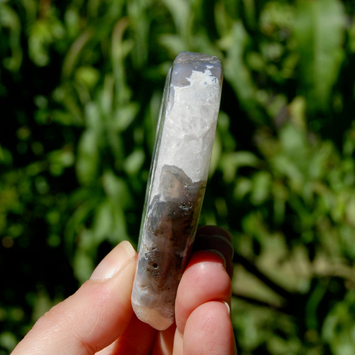 Moss Agate Crystal Heart