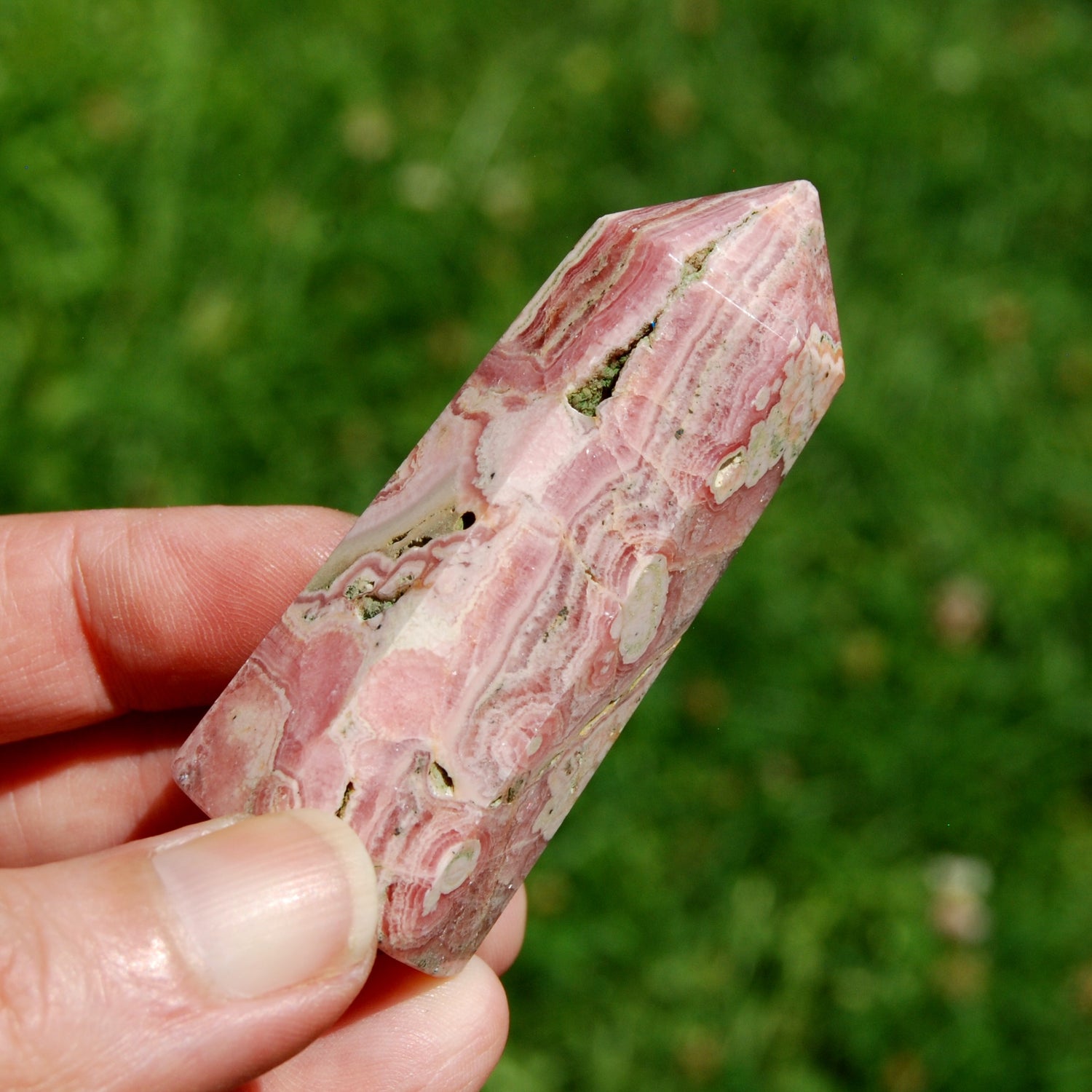 Rhodochrosite Crystal Tower - 2.5" 78g Polished Stone to Manifest Love & Healing from Argentina