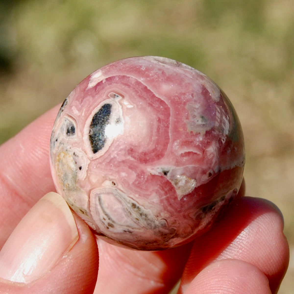 Rhodochrosite Crystal Sphere