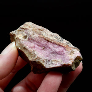 Raw Cobaltoan Calcite Crystal Cluster, Cobalto Calcite Druzy Pink Dolomite