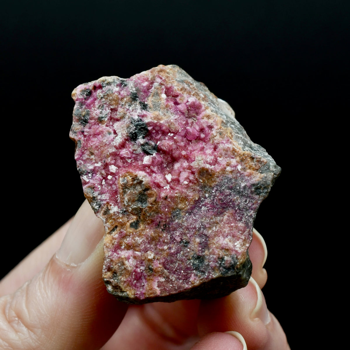 Pink CobaltoCalcite w/ Watermelon Green Malachite popular & Druzy from The Congo