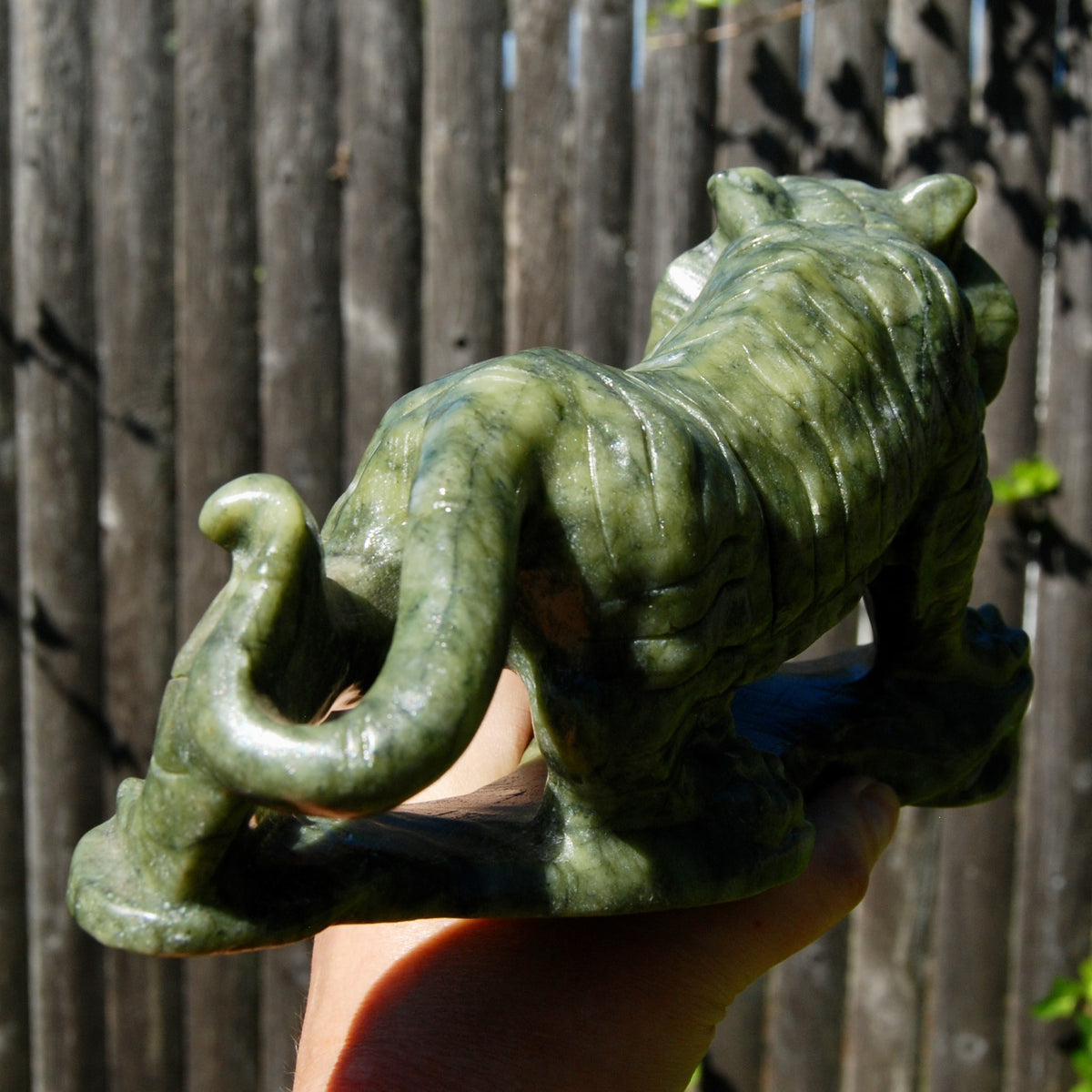 Serpentine Carved Crystal Tiger