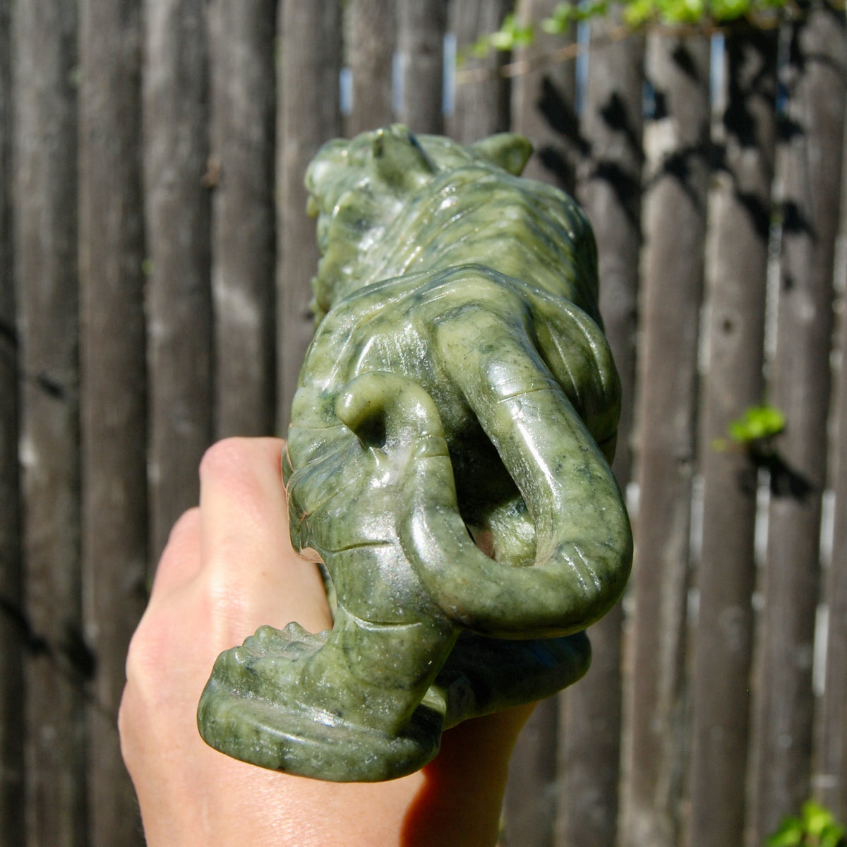 Serpentine Carved Crystal Tiger