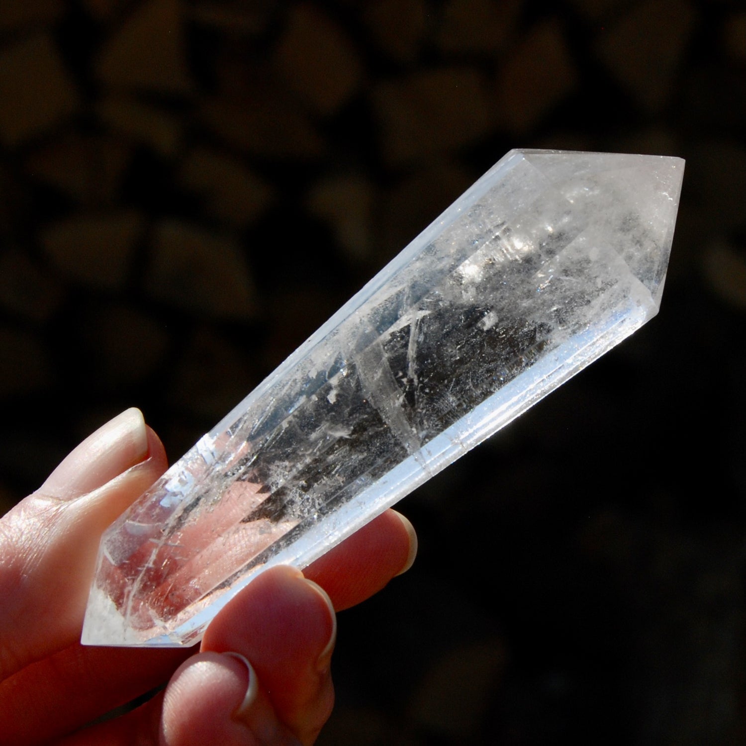Clear Quartz Vogel Crystal – 12 Sided Healing Wand from Brazil