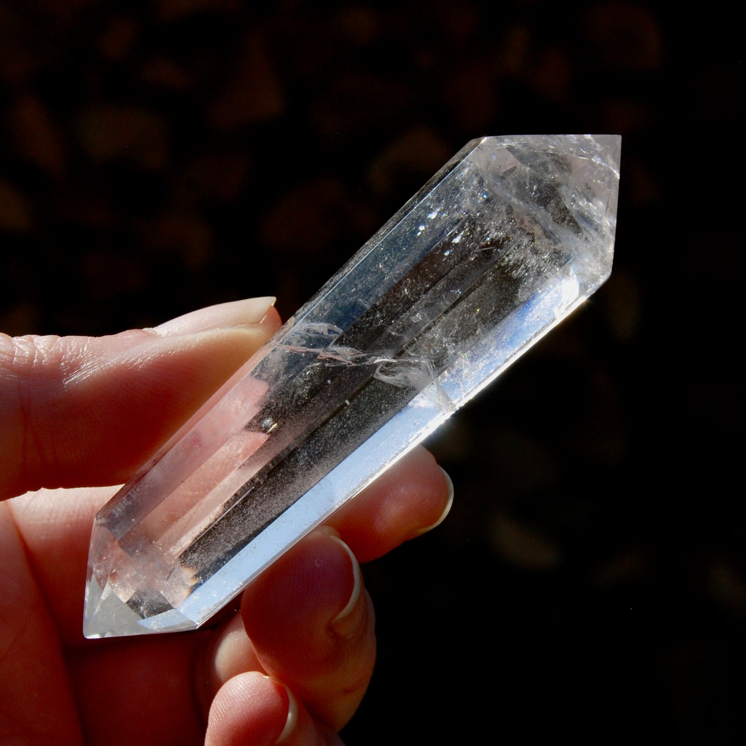 Clear Quartz Vogel Crystal – 12 Sided Healing Wand from Brazil