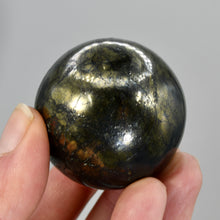 Load image into Gallery viewer, RARE Covellite Crystal Sphere, AAA Top Quality Blue Covelite, Peru
