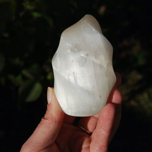 White Light Selenite Crystal Flame, Guardian Angels, Mexico