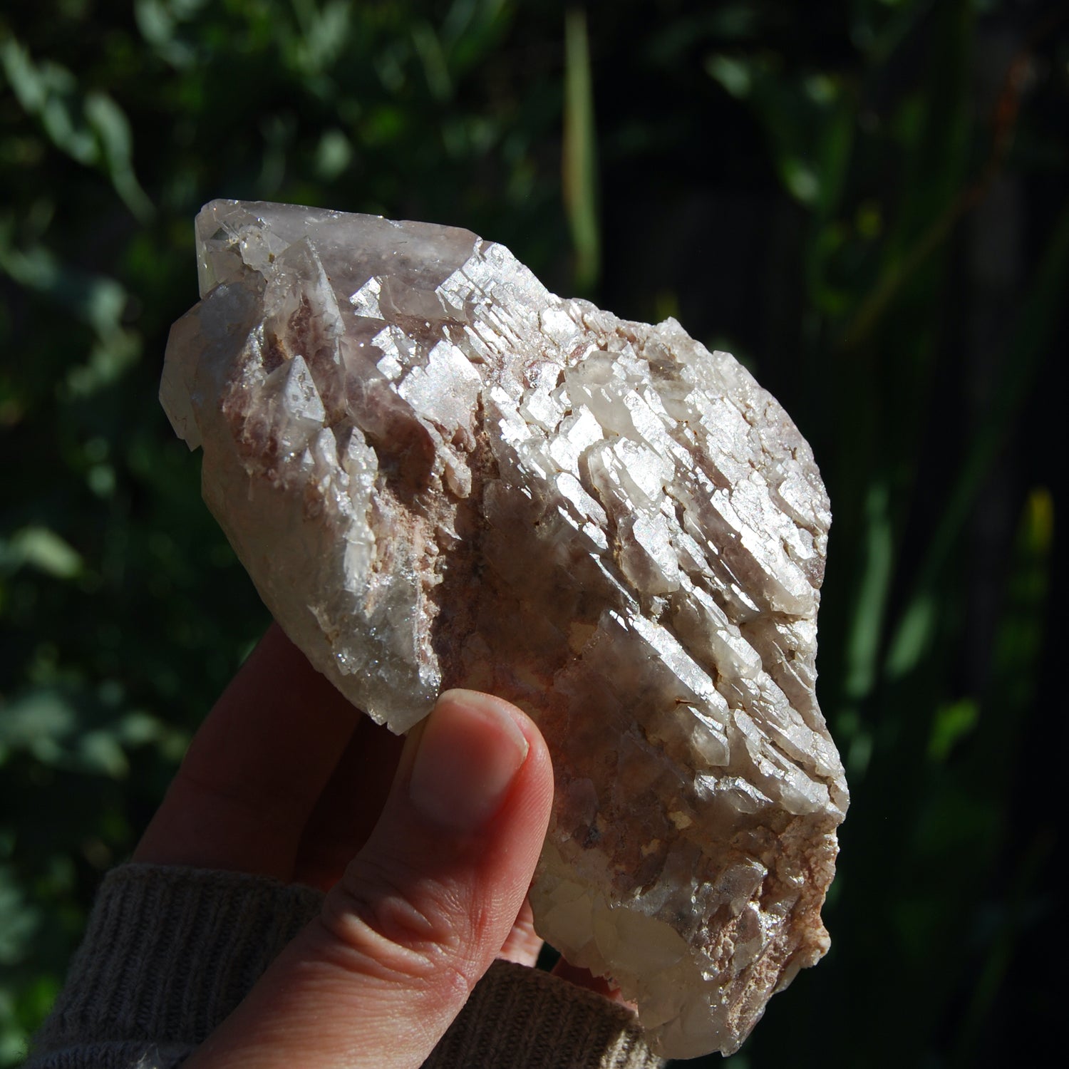 Hematoid Quartz Crystal Cathedral Point, Record Keepers, Raw Red Hematite Quartz, Zimbabwe