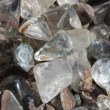 Load image into Gallery viewer, Lodolite Garden Quartz Crystal Tumbled Stones, Small Crystal Set
