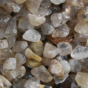 Golden Rutile Quartz Crystal Tumbled Stones