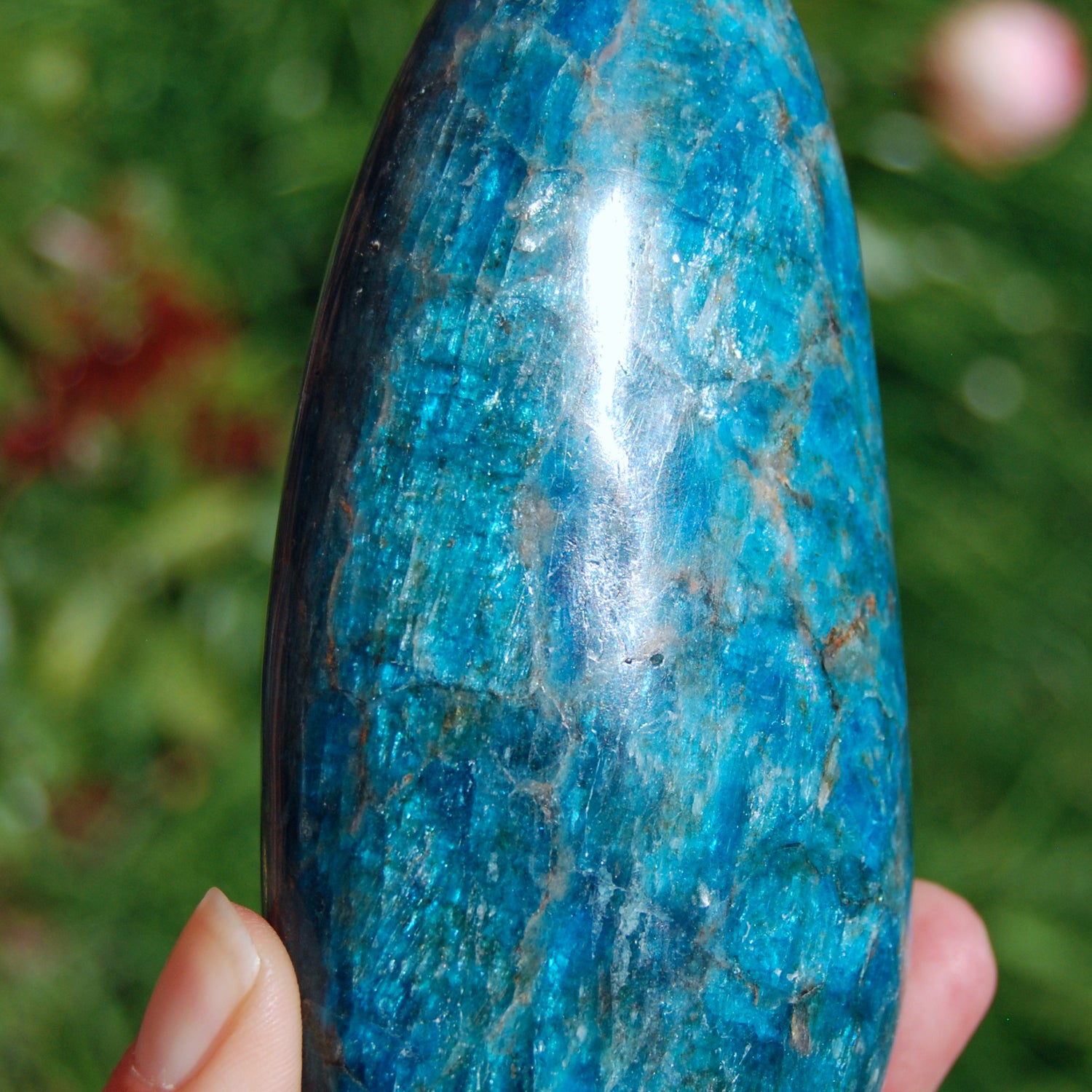 Large Apatite Crystal Freeform Tower