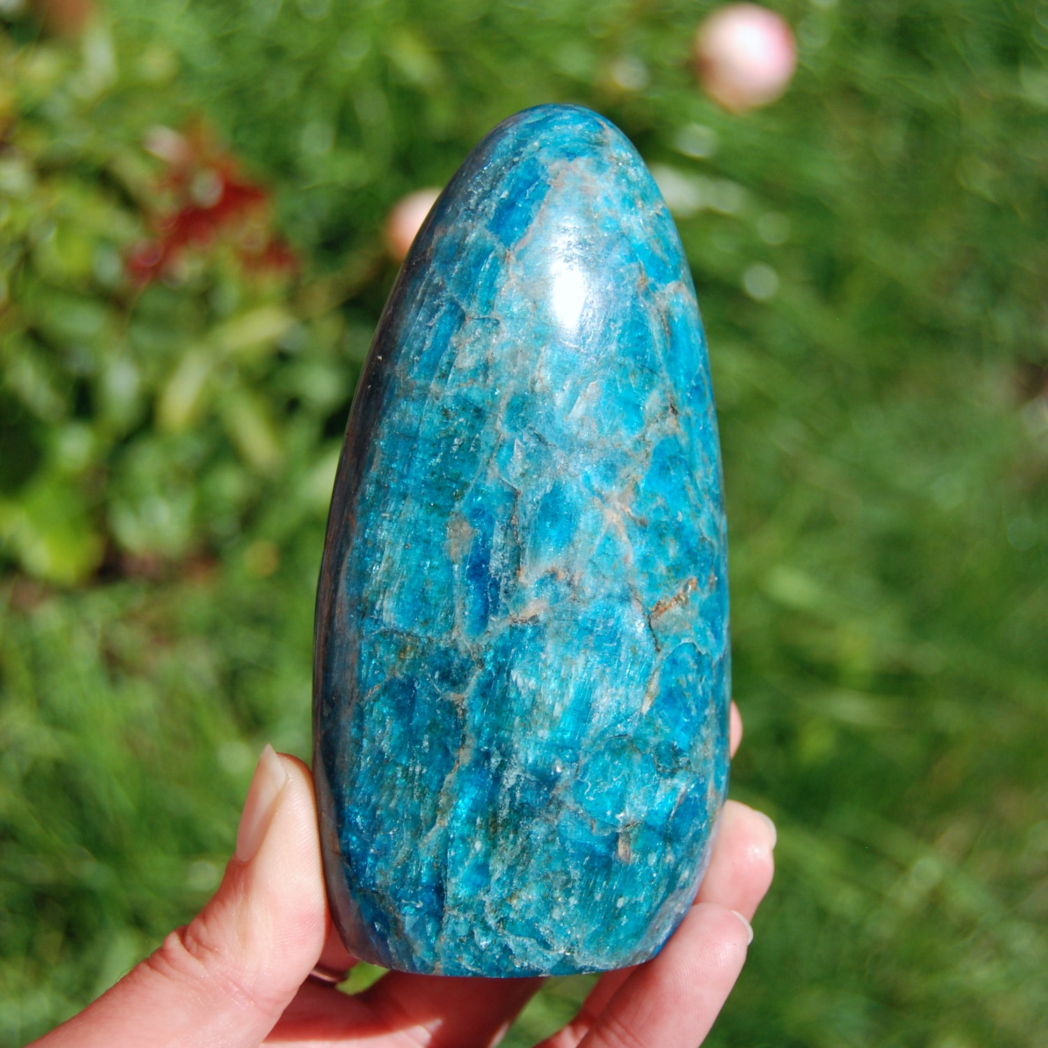 Large Apatite Crystal Freeform Tower