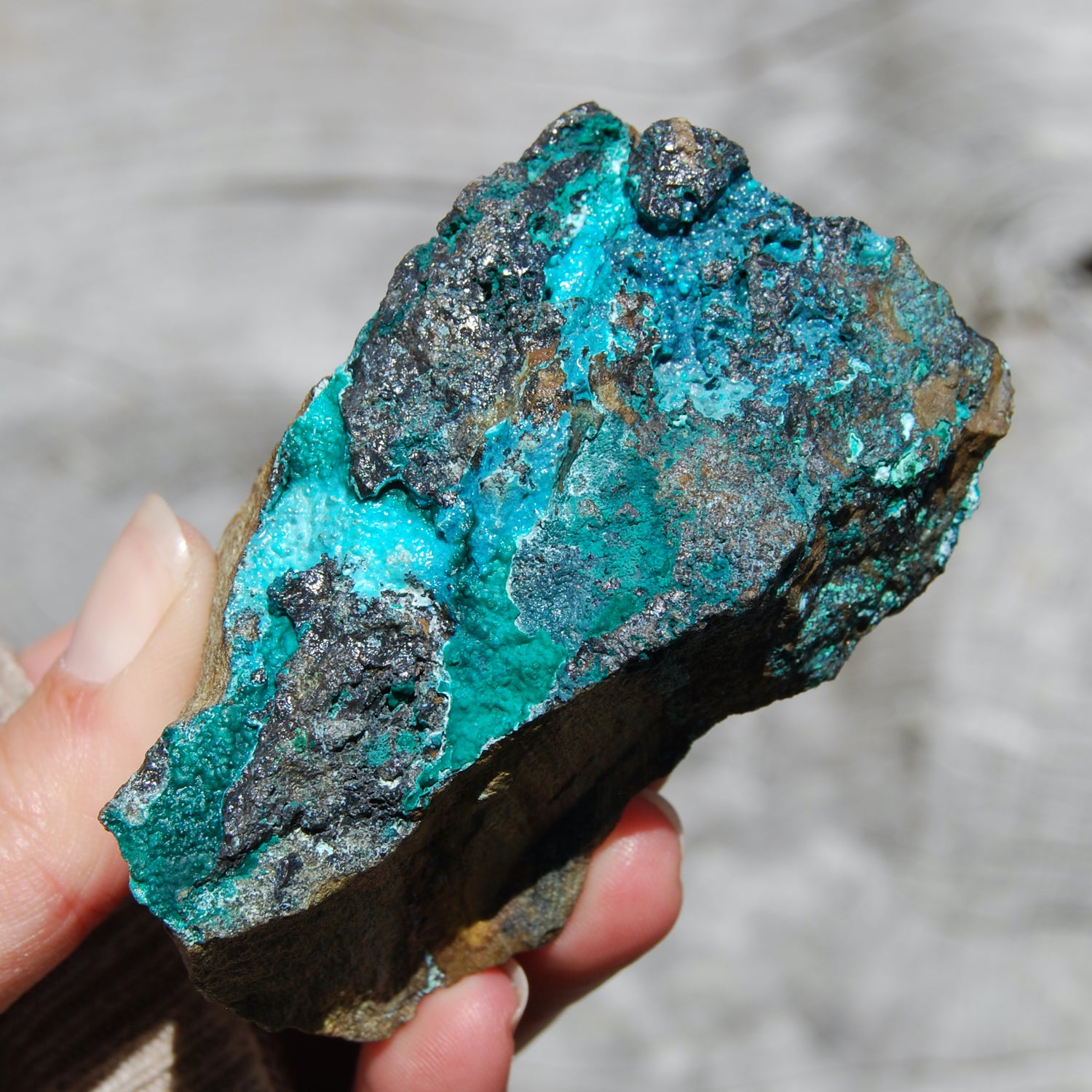 Silica Chrysocolla Crystal, Natural Raw Chrysocolla Malachite
